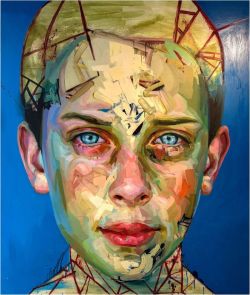 Peinture sur toile de Blue Boy 2 By Justin Bower reproduction peinte à la main