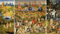 Peinture sur toile de Bosch Le Jardin Des Delices reproduction peinte à la main