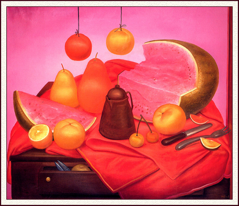 Botero, Nature morte avec une pastèque