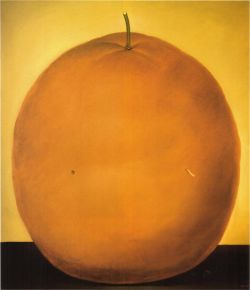 Peinture sur toile de Botero, Orange reproduction peinte à la main