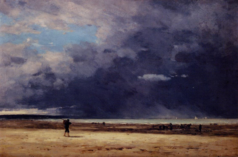 Boudin, Deauville à marée basse - 1863