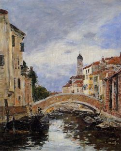 Peinture sur toile de Boudin, Rue, Antibes - 1893 reproduction peinte à la main