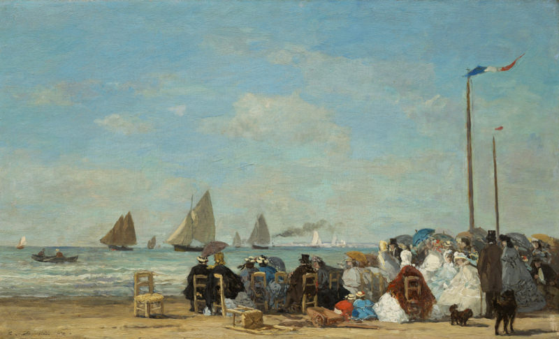 Boudin, Scène de plage à Trouville - 1866