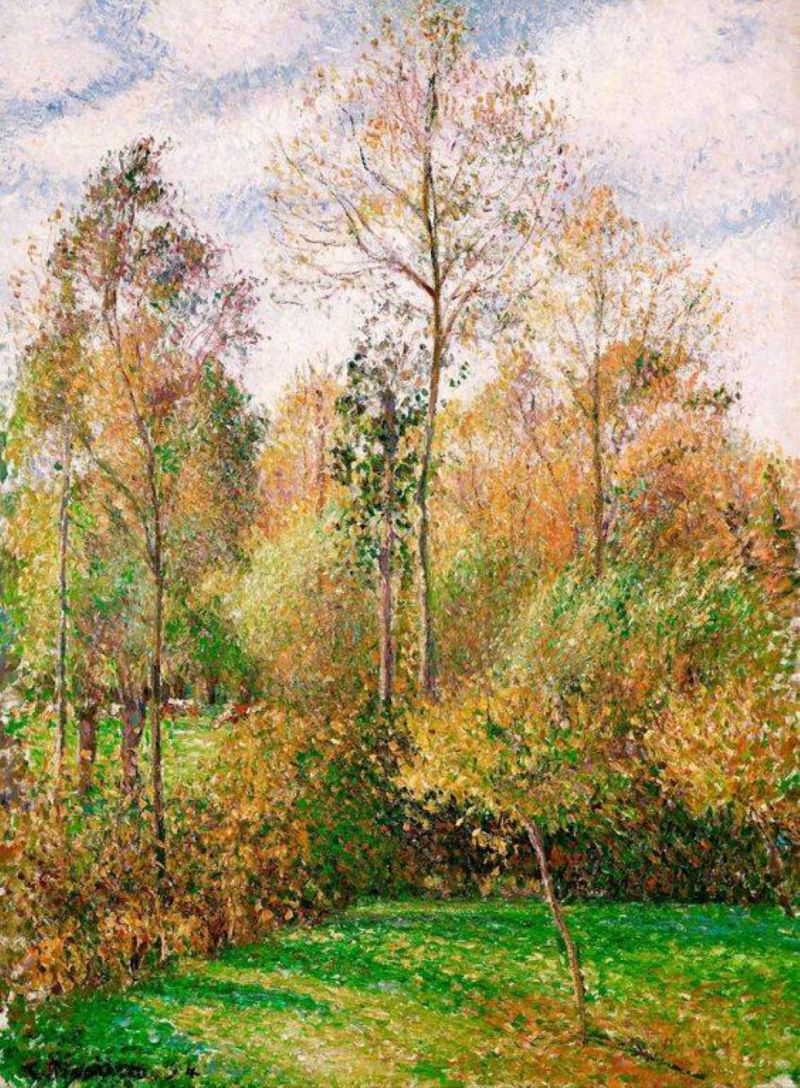 Camille Pissarro - Autumn Poplars Eragny 1894