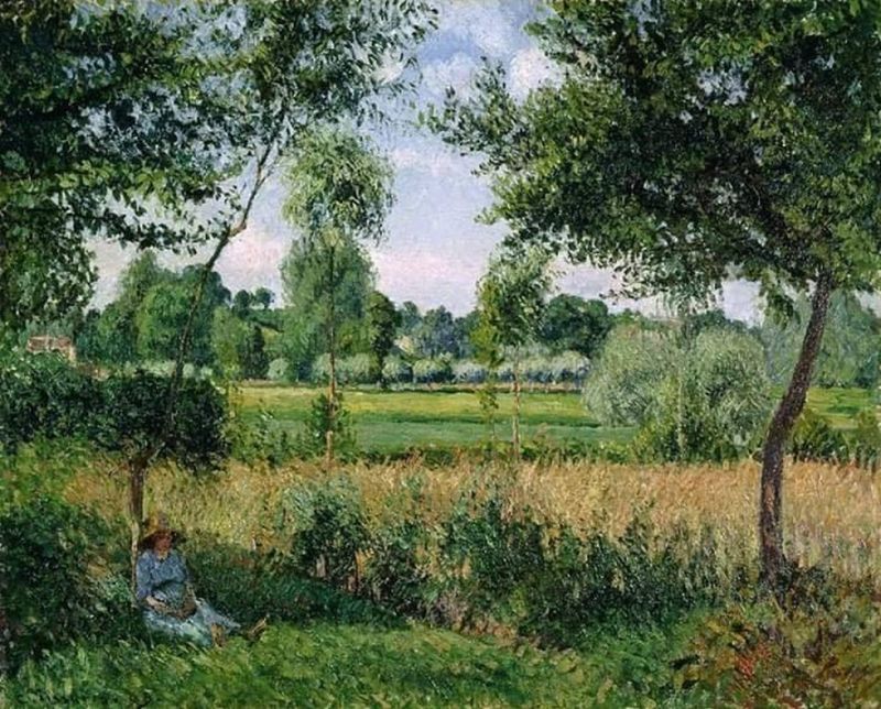 Camille Pissarro, Morning, Sunlight Effect, Eragny, 1899