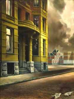 Peinture sur toile de Carel Willink The Yellow House reproduction peinte à la main