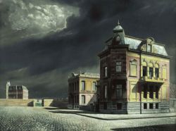 Peinture sur toile de Carel Willink Townscape 1934 reproduction peinte à la main