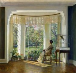 Peinture sur toile de Carl Vilhelm Holsøe, Reflections reproduction peinte à la main