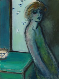 Cassigneul Femme Verte reproduction peinte à la main