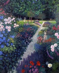 Cassigneul Jardin Publics reproduction peinte à la main