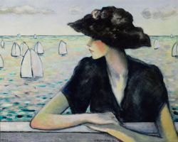 Peinture sur toile de Cassigneul Le Soir reproduction peinte à la main