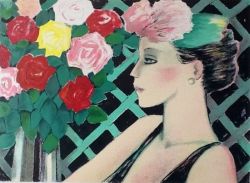 Peinture sur toile de Cassigneul Les Fleurs reproduction peinte à la main