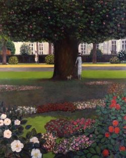 Peinture sur toile de Cassigneul Ombre Au Parc reproduction peinte à la main