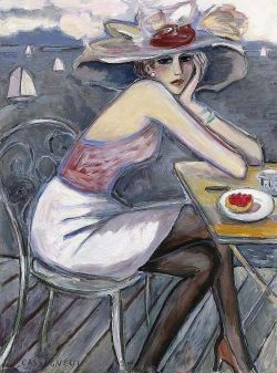 Peinture sur toile de Cassigneul Par Temps Gris reproduction peinte à la main