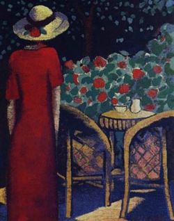 Peinture sur toile de Cassigneul Soire E Dans Le Jardin reproduction peinte à la main