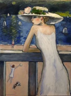 Peinture sur toile de Cassigneul Soire E Sur La Plage reproduction peinte à la main