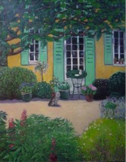 Peinture sur toile de Cassigneul Une Maison Jaune reproduction peinte à la main