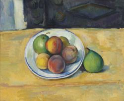 Peinture sur toile de Cezanne Paul Nature Morte De Peches Et Poires 1885-87 reproduction peinte à la main