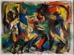 Peinture sur toile de Charles Alston Dancers 1949 reproduction peinte à la main