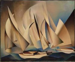 Peinture sur toile de Charles Sheeler Pertaining To Yachts And Yachting reproduction peinte à la main