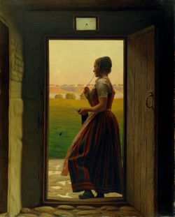 Peinture sur toile de Christen Dalsgaard, He will surely come, 1879 reproduction peinte à la main