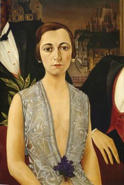 Peinture sur toile de Christian Schad Baroness Vera Wassilko 1926 reproduction peinte à la main
