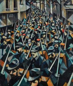 Peinture sur toile de Christopher Richard Wynne Nevinson A Dawn 1914 reproduction peinte à la main