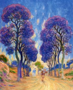 Peinture sur toile de Claude Emile Schuffenecker Road Under The Trees reproduction peinte à la main