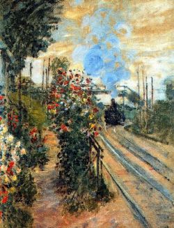 Peinture sur toile de Claude Monet Arrivée à Montgeron 1876 reproduction peinte à la main