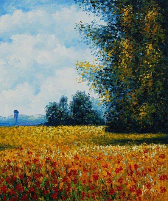 Claude Monet Champ d'Avoine - Oat Field 1872