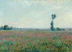 Peinture sur toile de Claude Monet, Champ de Coquelicots, 1881 reproduction peinte à la main