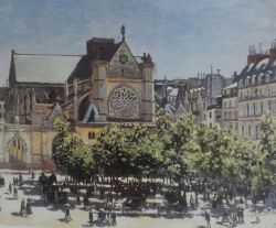 Peinture sur toile de Claude Monet Saint-Germain l'Auxerrois reproduction peinte à la main
