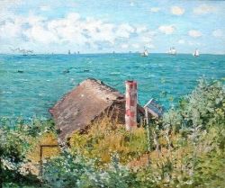 Peinture sur toile de Claude Monet The Cabin At Sainte Adresse 1867 reproduction peinte à la main