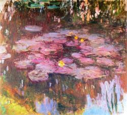 Peinture sur toile de Claude Monet Water Lilies 1917 reproduction peinte à la main