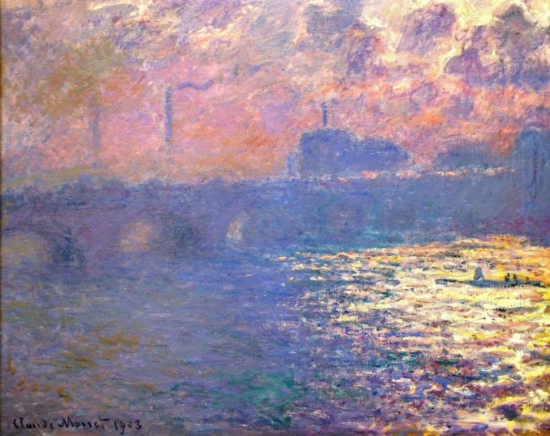 Claude Monet Waterloo Bridge Sunlight Effect - 1903