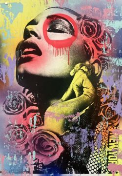 Peinture sur toile de Dain New York Rose reproduction peinte à la main