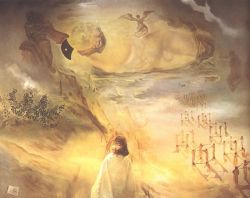 Dali Galacidalacidesoxyribonucleicacid reproduction peinte à la main