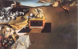 Dali Invention Of The Monsters reproduction peinte à la main