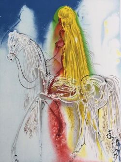 Dali Lady Godiva reproduction peinte à la main