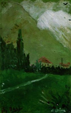 Dali Landscape Near Figueras reproduction peinte à la main