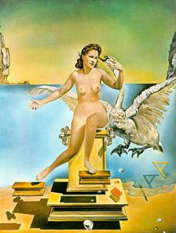 Peinture sur toile de Dali Leda Atomica reproduction peinte à la main