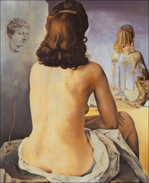 Dali Ma Femme Nue Regardant Son Propre Corps