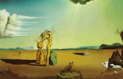 Dali Nude In The Desert Landscape reproduction peinte à la main