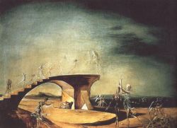 Dali The Broken Bridge And The Dream reproduction peinte à la main