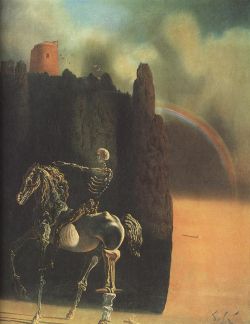 Dali The Horseman Of Death reproduction peinte à la main