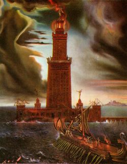 Dali The Lighthouse At Alexandria reproduction peinte à la main
