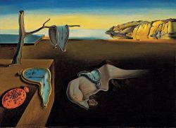 Dali The Persistence Of Memory reproduction peinte à la main