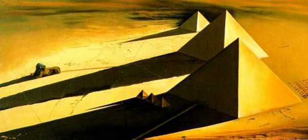 Dali The Pyramids And The Sphynx Of Gizeh