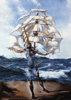 Dali The Ship reproduction peinte à la main