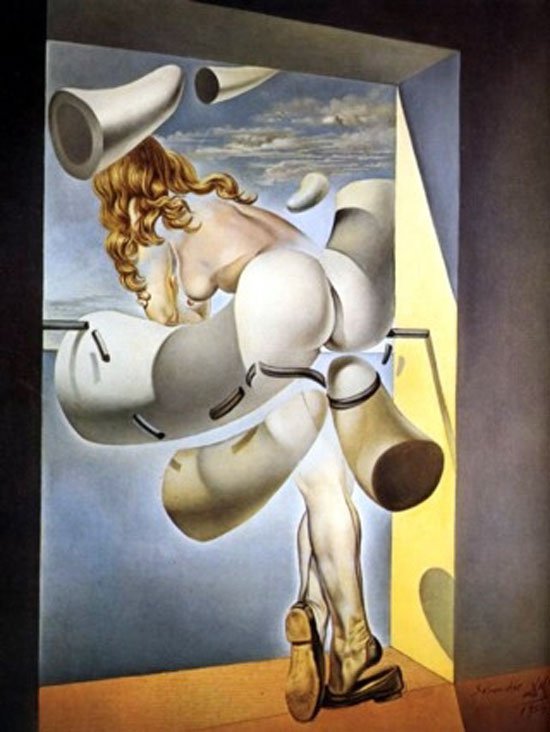 Dali Young Virgin Auto-sodomized By The Horns Of Her Own Chastity